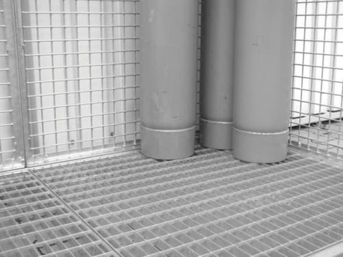 Gitterrostboden, Breite x Tiefe 3100 x 2100 mm