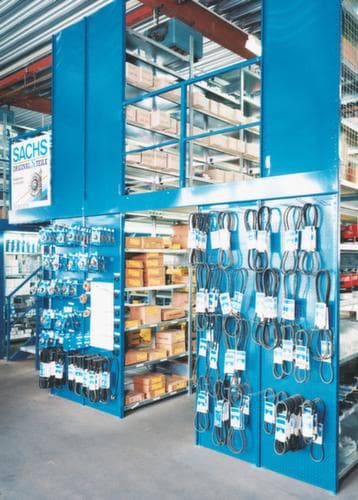 META System-Steckregal CLIP Anbaufeld, Höhe x Breite x Tiefe 2500 x 1306 x 636 mm, 6 Böden