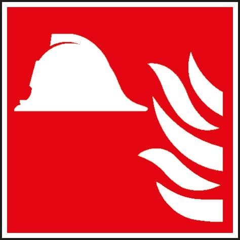 Langnachleuchtendes Brandschutzschild