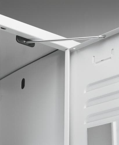 C+P Schließfach-Garderobe Classic mit 10 Fächern + Hutablage + Schuhrost, Breite 1410 mm