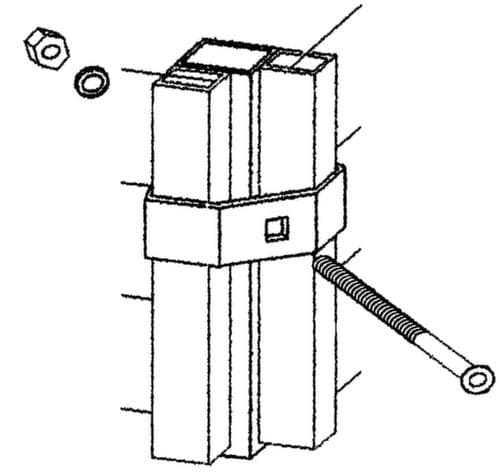 Trennwandsystem mit Maschenweite 40x40 mm
