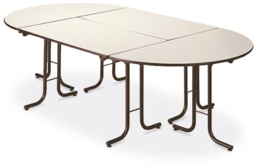 Kombinierbarer Klapptisch, Breite x Tiefe 1400 x 700 mm, Platte Ahorn