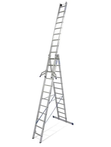 Krause Mehrzweckleiter, 3 x 12 profilierte Sprossen