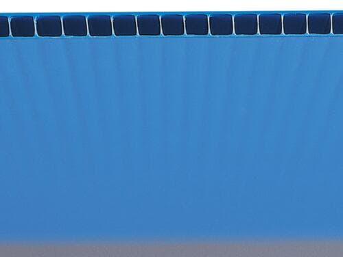 Faltbarer Sichtlagerkasten, blau, Tiefe 378 mm, Polypropylen