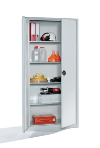 C+P Universalschrank Eco lichtgrau mit 4 Böden, Breite 940 mm