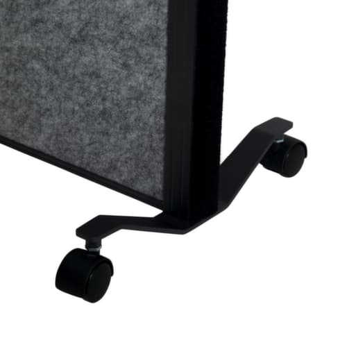MAUL Stellwand-Tafel MAULconnecto, Höhe x Breite 1800 x 1000 mm, Wand dunkelgrau/braun