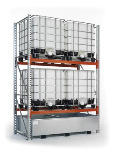 META Palettenregal MULTIPAL für 60 Paletten, 23185 mm breit, 3 Lagerebenen