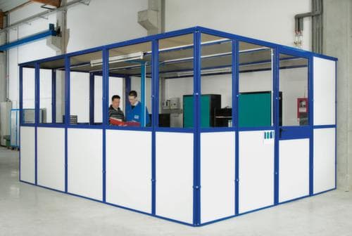 Wand-Aufsatzelement für Trennwandsystem, Breite 980 mm
