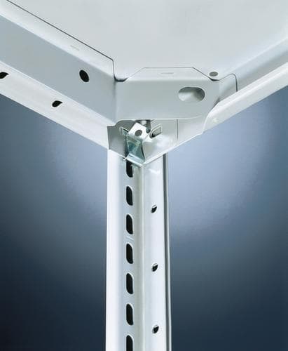 META System-Steckregal CLIP Anbaufeld, Höhe x Breite x Tiefe 2000 x 1006 x 536 mm, 5 Böden