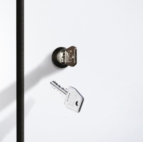 C+P Schließfach-Garderobe Classic lichtgrau mit 10 Fächern + Hutablage + Schuhrost, Breite 1410 mm