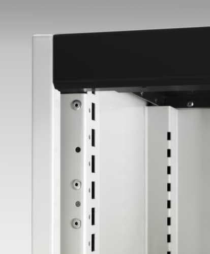 bott Schubladenschrank cubio Grundfläche 800x750 mm, 4 Schublade(n), RAL7035 Lichtgrau/RAL7016 Anthrazitgrau