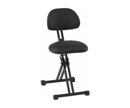 meychair Klappbare XXL-Stehhilfe Assistent Futura AF-SR, Sitzhöhe 550 - 770 mm, Sitz schwarz