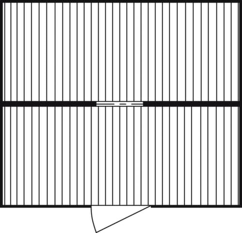 Säbu Verzinkter Materialcontainer FLADAFI® mit 2 Modulen